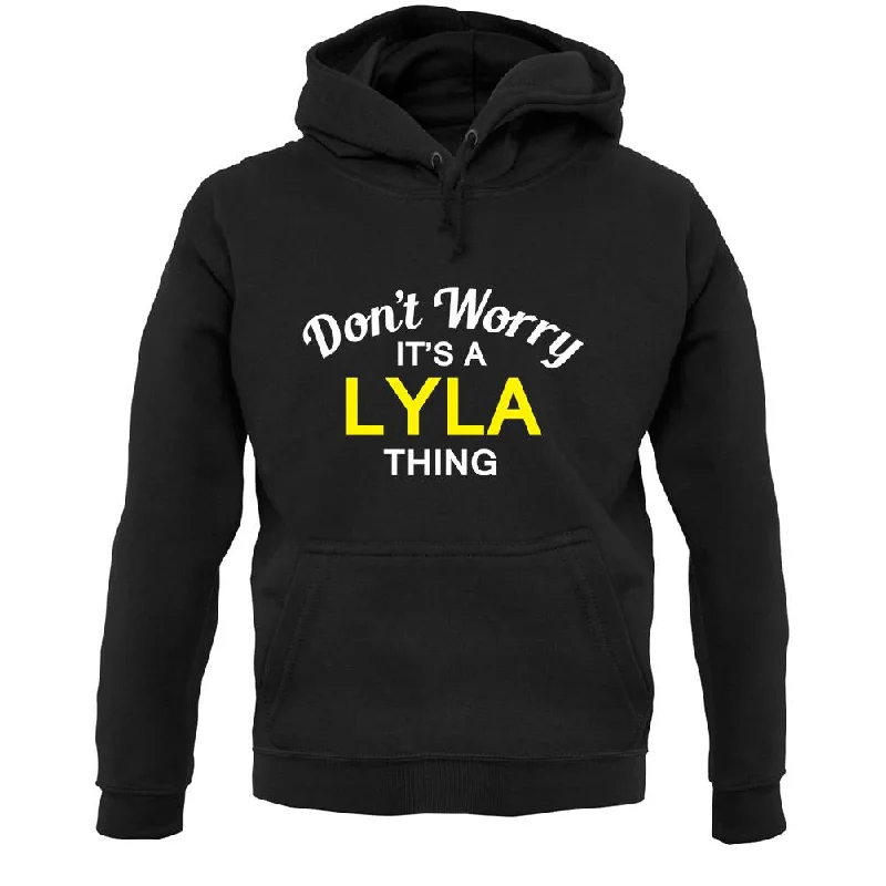 Don't Worry It's a LYLA Thing! Unisex Hoodie Hoodie Crop Top Short Trendy