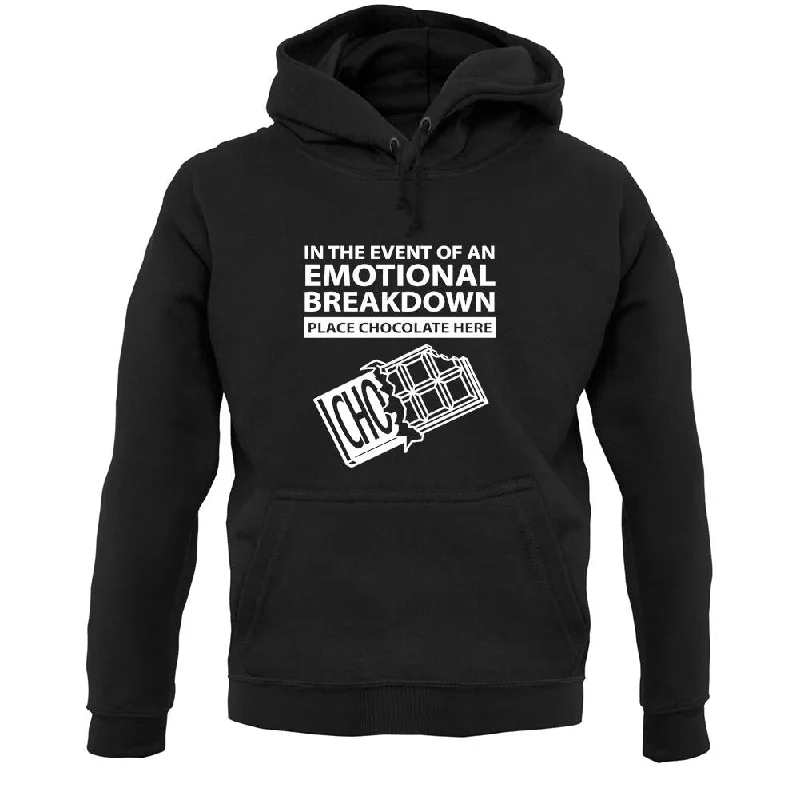 Emotional Breadown Place Chocolate Here Unisex Hoodie Hoodie with Half-Zip Sporty Casual Emotional Breadown Place Chocolate Here Unisex Hoodie Hoodie with Half-Zip Sporty Casual