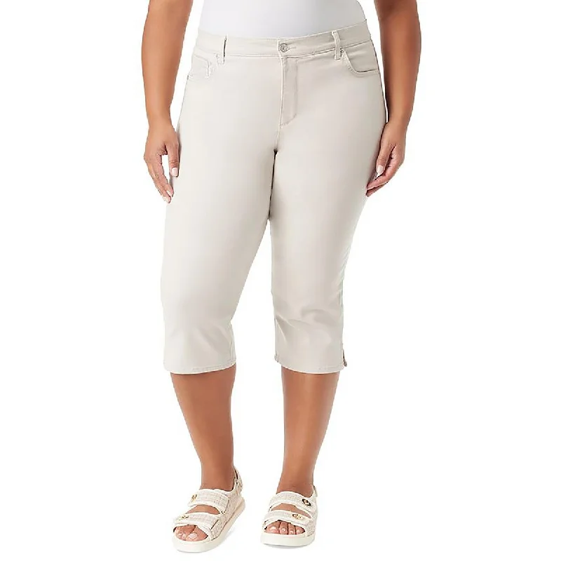 Gloria Vanderbilt Womens Denim Tummy Slimming Cropped Jeans Casual Skinny Fit Jeans