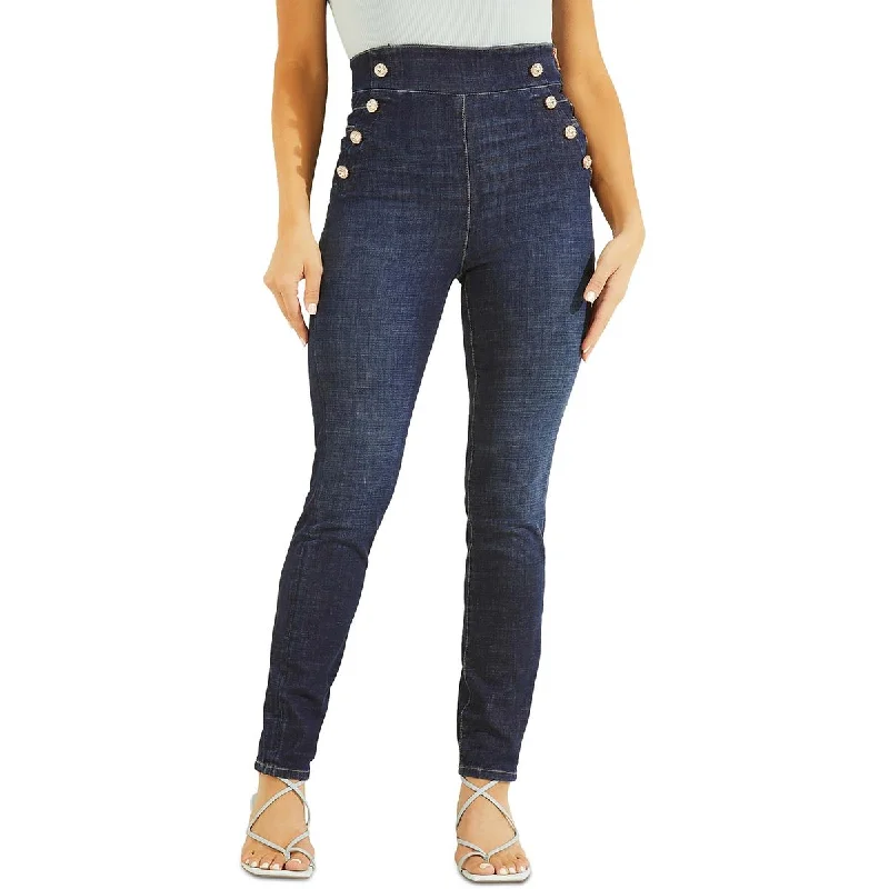 Guess Womens Gwenny Denim Sailor Skinny Jeans Stylish High-Waist Jeans
