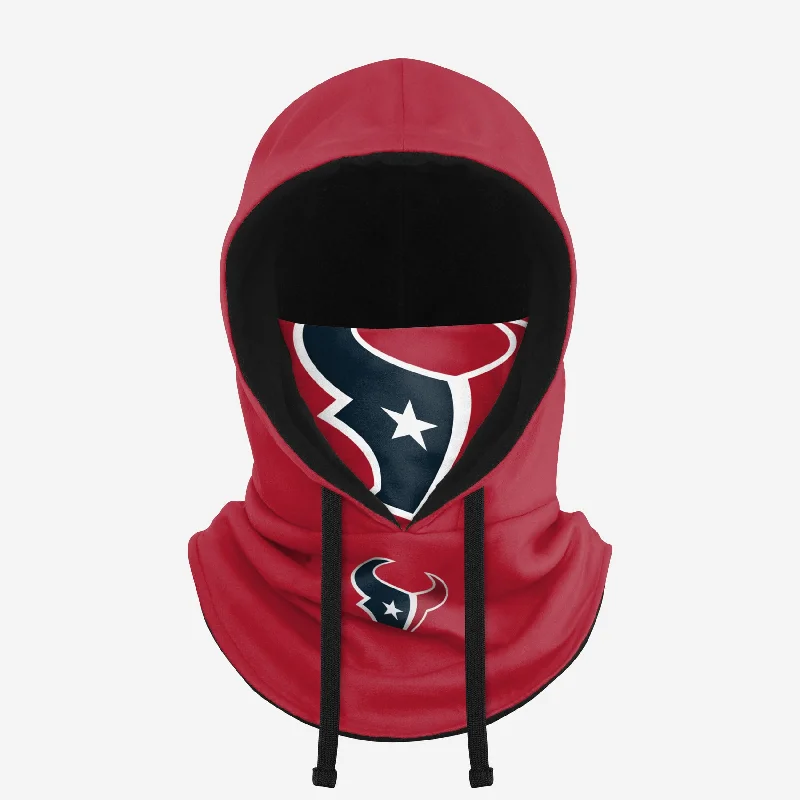 Houston Texans Alternate Team Color Drawstring Hooded Gaiter Hoodie with Lining Warm Insulated Houston Texans Alternate Team Color Drawstring Hooded Gaiter Hoodie with Lining Warm Insulated