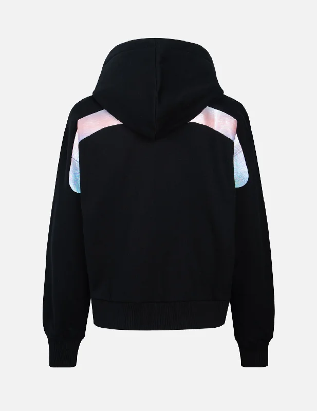 Iridescent Daicock Zip-up Fashion Fit Hoodie Hoodie with Hood Adjustable Protection