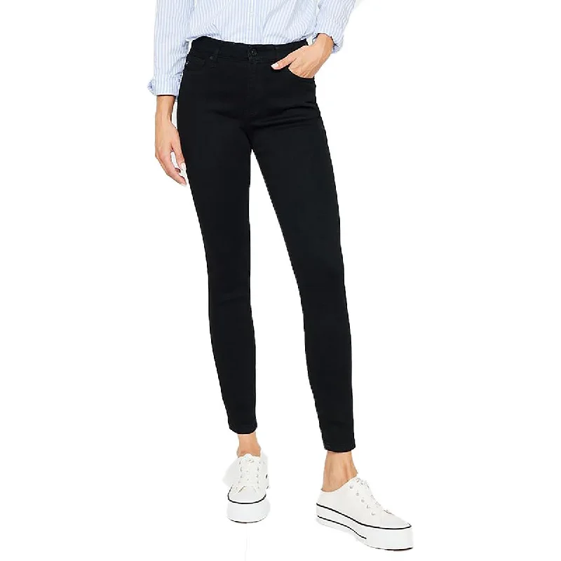KanCan Womens High Rise Coated Skinny Jeans Casual Distressed Denim Jeans