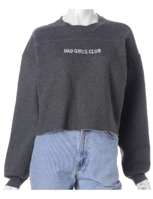 Label Bad Girls Club Sweatshirt Hoodie with Full-Zip Functional Layering