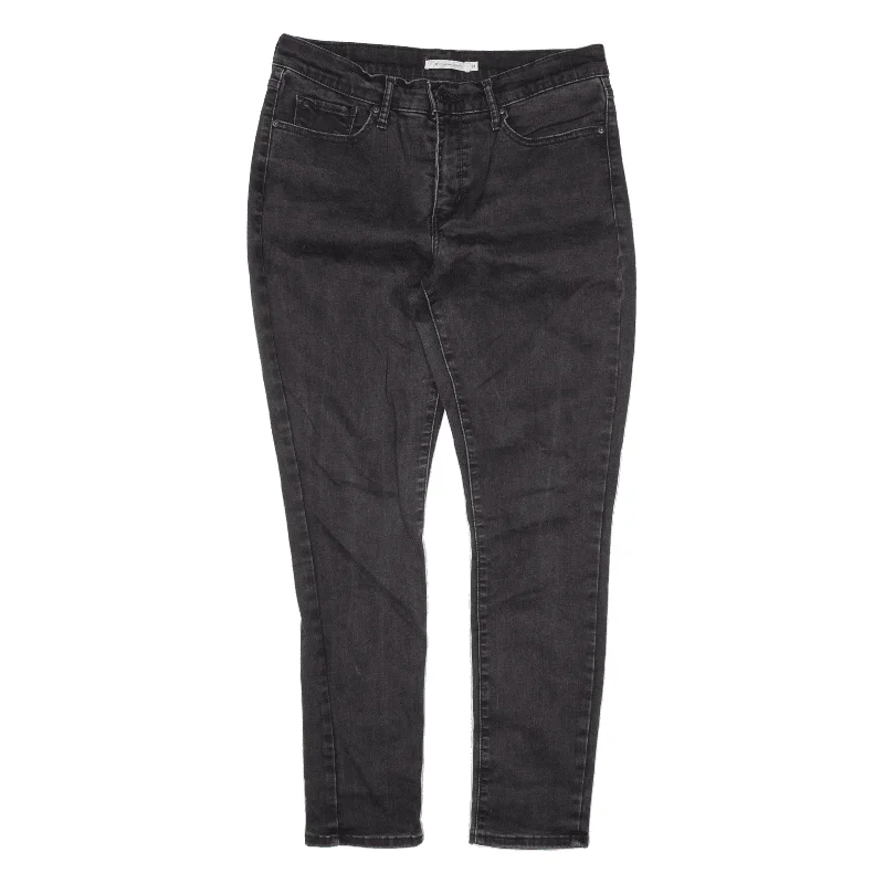 LEVI'S 311 Big E Jeans Black Denim Slim Skinny Womens W31 L30 Chic Double Waistband Jeans LEVI'S 311 Big E Jeans Black Denim Slim Skinny Womens W31 L30 Chic Double Waistband Jeans