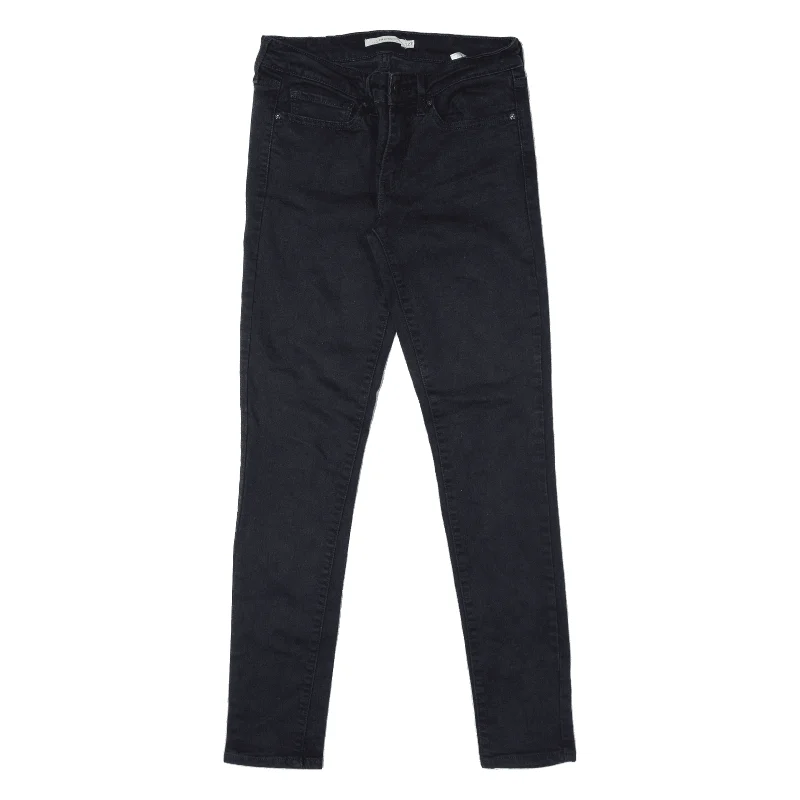 LEVI'S 711 Jeans Black Denim Slim Skinny Womens W27 L30 Trendy Wide-Leg High-Waist Denim LEVI'S 711 Jeans Black Denim Slim Skinny Womens W27 L30 Trendy Wide-Leg High-Waist Denim