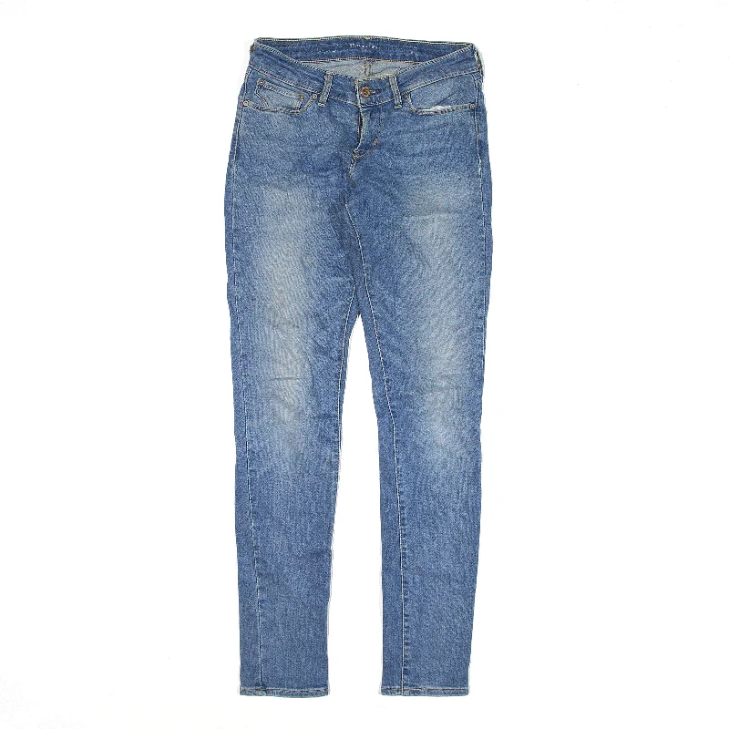 LEVI'S Jeans Blue Denim Slim Skinny Womens W25 L32 Elegant Wide-Leg Jeans
