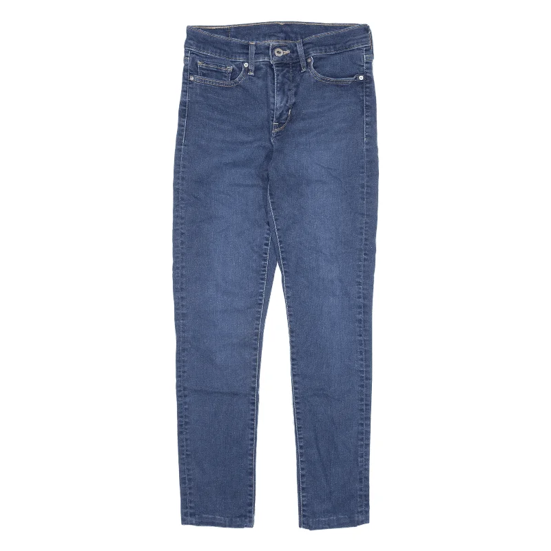 LEVI'S Jeans Blue Denim Slim Skinny Womens W27 L26 Trendy Vintage Denim Jeans