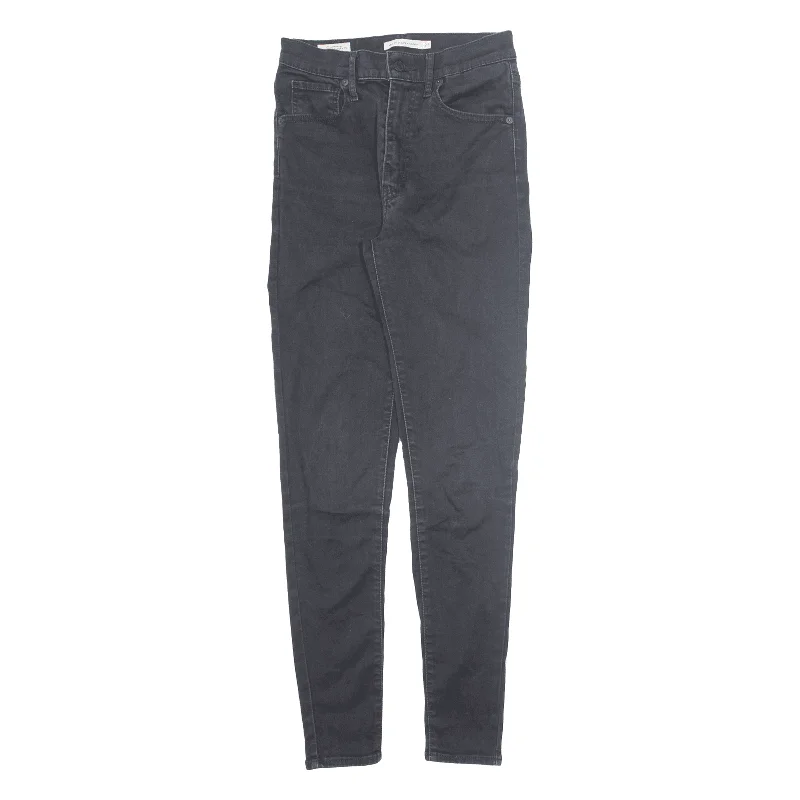 LEVI'S Mile High BIG E Jeans Black Denim Slim Skinny Womens W27 L30 Stylish Bootcut Denim Jeans LEVI'S Mile High BIG E Jeans Black Denim Slim Skinny Womens W27 L30 Stylish Bootcut Denim Jeans