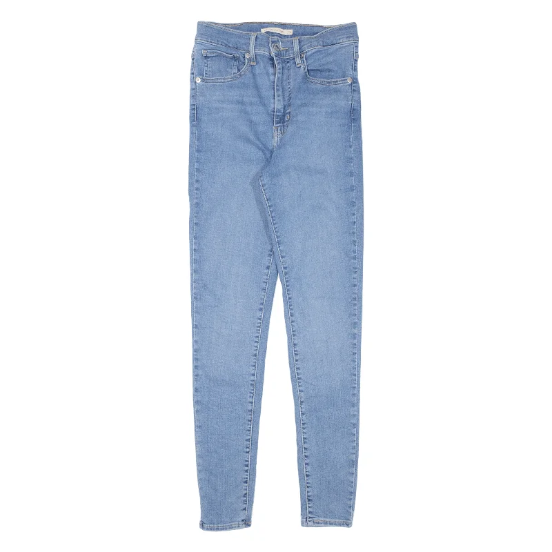 LEVI'S Mile High Jeans Blue Denim Slim Skinny Womens W25 L30 Casual Wide-Legged Denim Jeans LEVI'S Mile High Jeans Blue Denim Slim Skinny Womens W25 L30 Casual Wide-Legged Denim Jeans