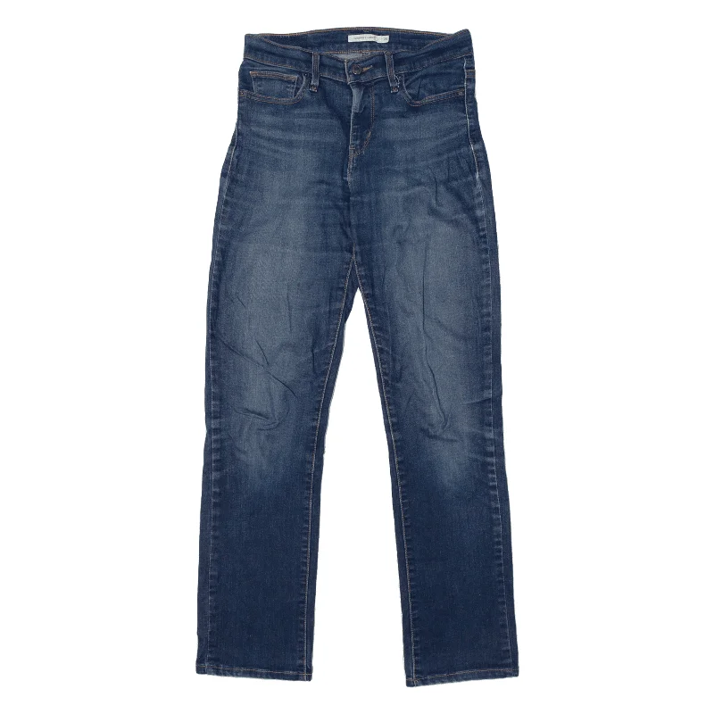 LEVI'S Slimming Jeans Blue Denim Slim Straight Stone Wash Womens W26 L32 Trendy Classic Fit Jeans LEVI'S Slimming Jeans Blue Denim Slim Straight Stone Wash Womens W26 L32 Trendy Classic Fit Jeans
