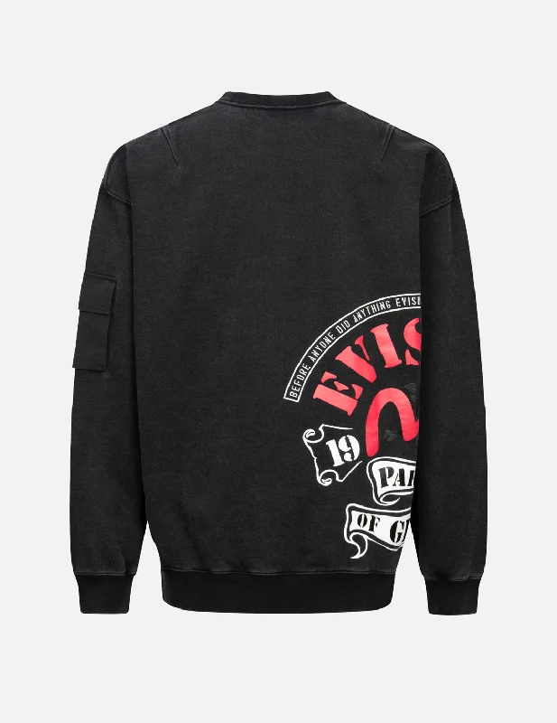 Logo and Seagull Print Loose Fit Sweatshirt Hoodie with Color Block Contrast Stylish Logo and Seagull Print Loose Fit Sweatshirt Hoodie with Color Block Contrast Stylish