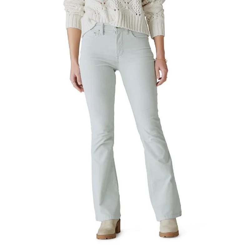 Lucky Brand Womens Stevie Corduroy High Rise Flared Jeans Fashionable Cropped Denim Jeans Lucky Brand Womens Stevie Corduroy High Rise Flared Jeans Fashionable Cropped Denim Jeans