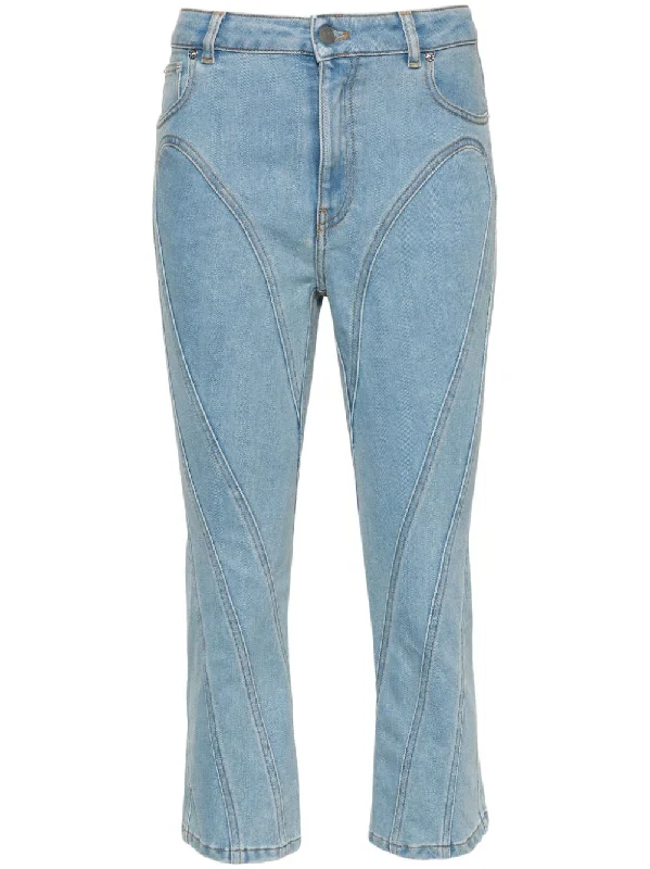 Mugler Pre Jeans Blue Fashionable Relaxed Fit Denim