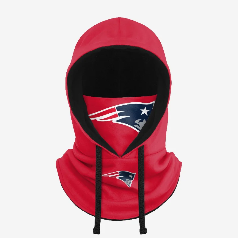 New England Patriots Alternate Team Color Drawstring Hooded Gaiter Hoodie with Magnetic Closure Innovative Modern New England Patriots Alternate Team Color Drawstring Hooded Gaiter Hoodie with Magnetic Closure Innovative Modern