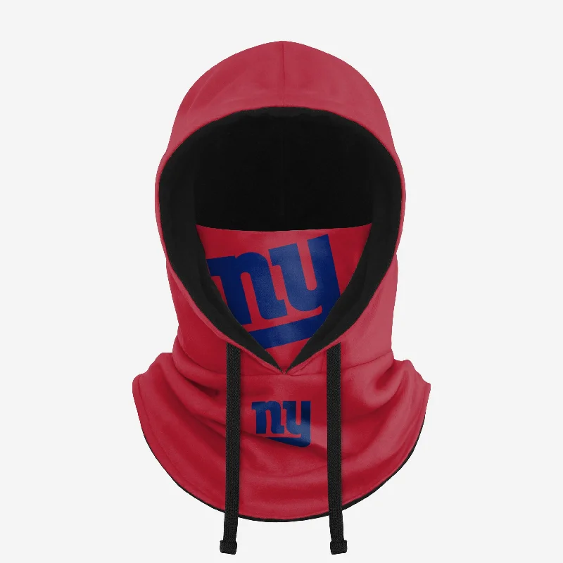 New York Giants Alternate Team Color Drawstring Hooded Gaiter Hoodie with Back Slit Movement Comfort New York Giants Alternate Team Color Drawstring Hooded Gaiter Hoodie with Back Slit Movement Comfort