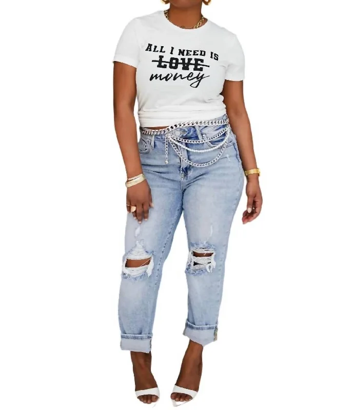 Not Your Average Mom Jeans In Light Denim Fashionable White Denim Jeans