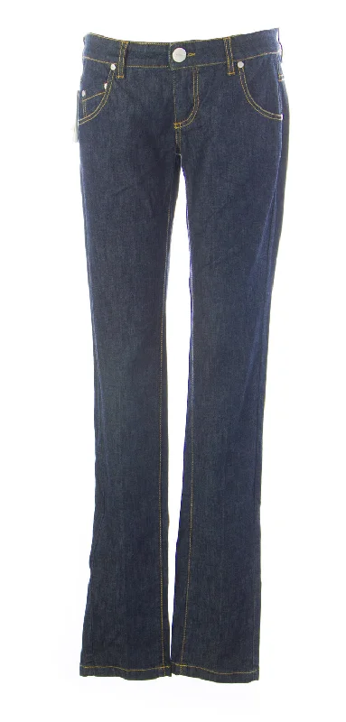 PINKO Women's Blue Denim Straight Cotton Blend Jeans 122032 IT Sz 31 $138 NEW Fashionable Raw Hemmed Jeans PINKO Women's Blue Denim Straight Cotton Blend Jeans 122032 IT Sz 31 $138 NEW Fashionable Raw Hemmed Jeans