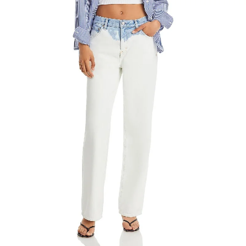 Pistola Womens Bobbie Mid Rise Loose Straight Leg Jeans Comfortable Faded High-Rise Jeans Pistola Womens Bobbie Mid Rise Loose Straight Leg Jeans Comfortable Faded High-Rise Jeans