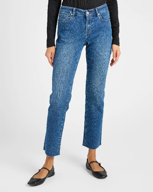 Playback Low Rise Slim Leg Jeans Elegant Wide-Leg Jeans