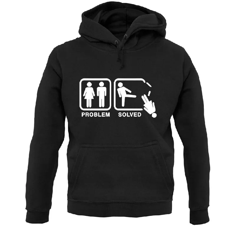 Problem Solved Man Kick Unisex Hoodie Hoodie with Reflective Safety Nightwear