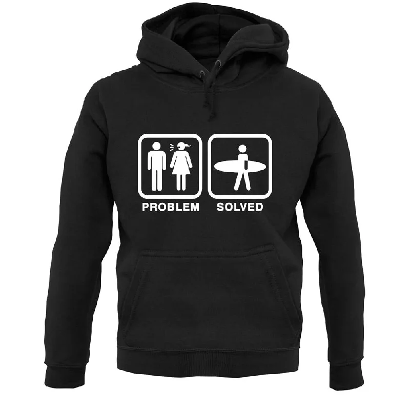 Problem Solved Surf Unisex Hoodie Hoodie with Emblem Brand Identity