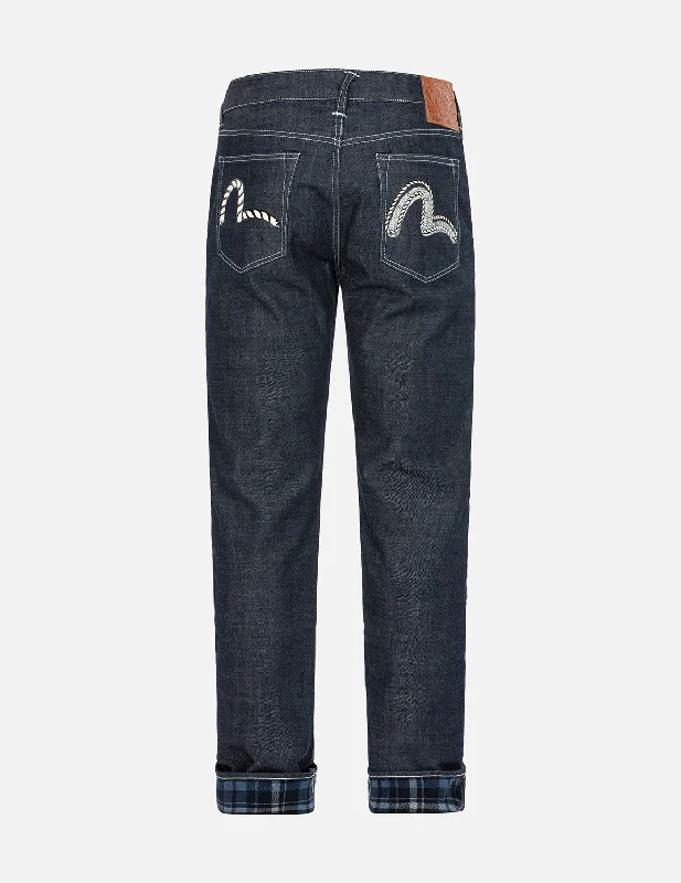 Rope-pattern Seagull Print Carrot Fit Denim Jeans #2017 Trendy Paperbag Waist Jeans