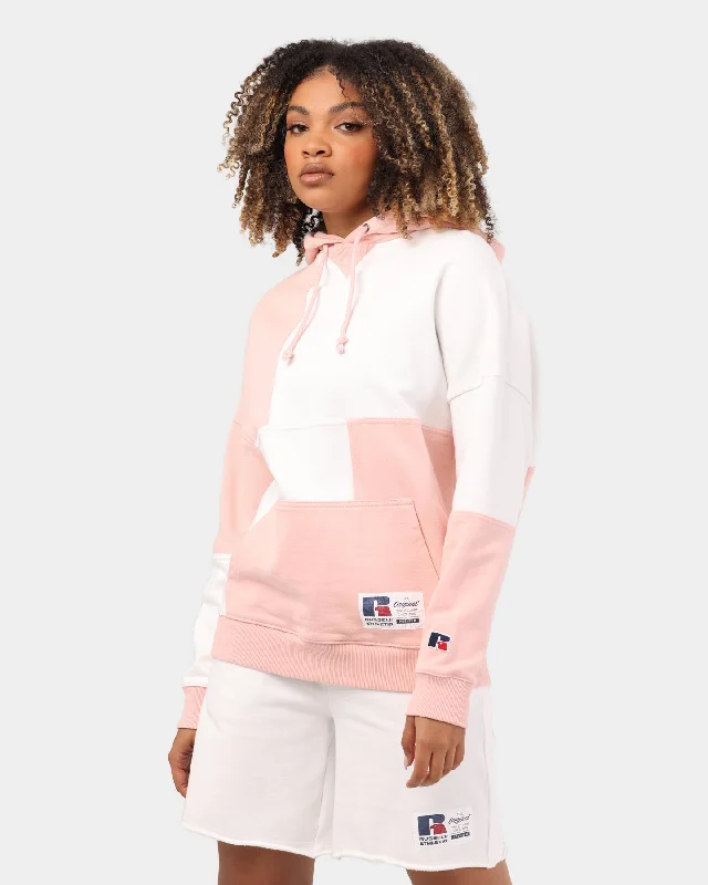 Russell Athletic Colour Blocked Hoodie Soy/Pink Hoodie with Hidden Zipper Minimalist Clean Russell Athletic Colour Blocked Hoodie Soy/Pink Hoodie with Hidden Zipper Minimalist Clean