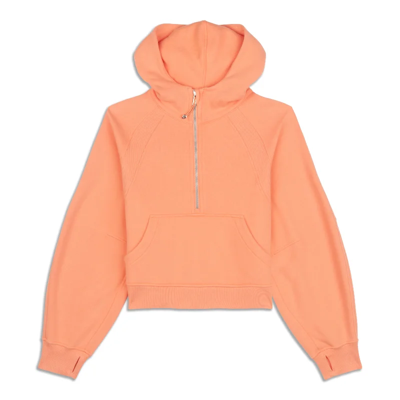 Scuba Oversized Half-Zip Hoodie - Resale Hoodie Jacket Zipper Layering