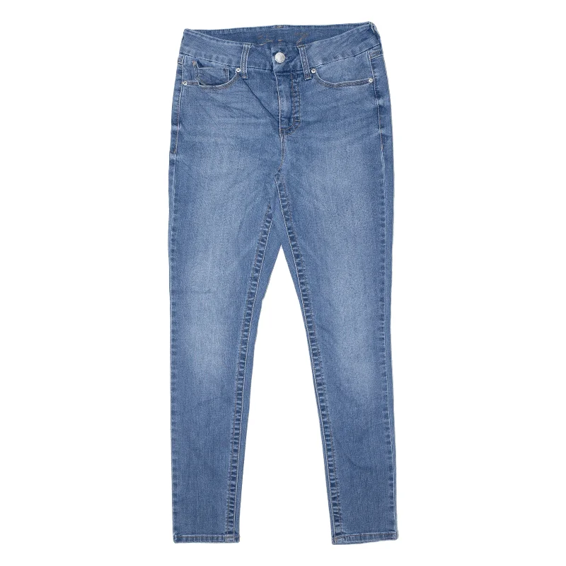 SEVEN7 Tummyless Jeans Blue Denim Slim Skinny Stone Wash Womens W30 L30 Chic Dark-Wash Skinny Jeans SEVEN7 Tummyless Jeans Blue Denim Slim Skinny Stone Wash Womens W30 L30 Chic Dark-Wash Skinny Jeans