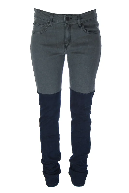 Surface to Air Women's Horizontal Super Skinny Jeans Trendy Flared Leg Jeans