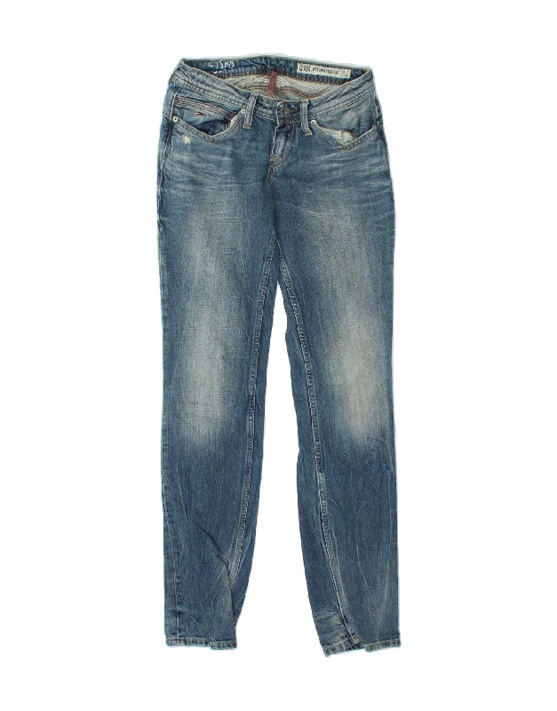 TOMMY HILFIGER Womens Victoria Straight Jeans W25 L32 Blue Casual Wide-Legged Denim Jeans TOMMY HILFIGER Womens Victoria Straight Jeans W25 L32 Blue Casual Wide-Legged Denim Jeans