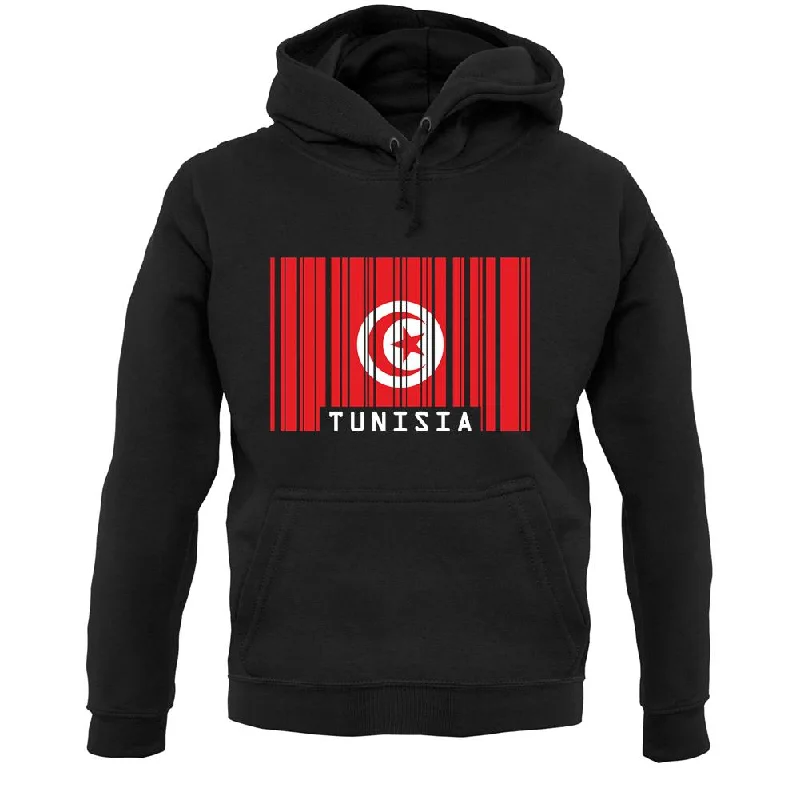 Tunisia Barcode Style Flag Unisex Hoodie Hoodie with Lace Feminine Delicate
