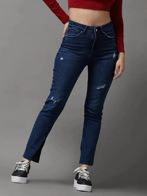 Women's Navy Blue Solid Slim Fit Denim Jeans-GZ-5180-Navyblue Trendy Colored Denim Jeans Women's Navy Blue Solid Slim Fit Denim Jeans-GZ-5180-Navyblue Trendy Colored Denim Jeans