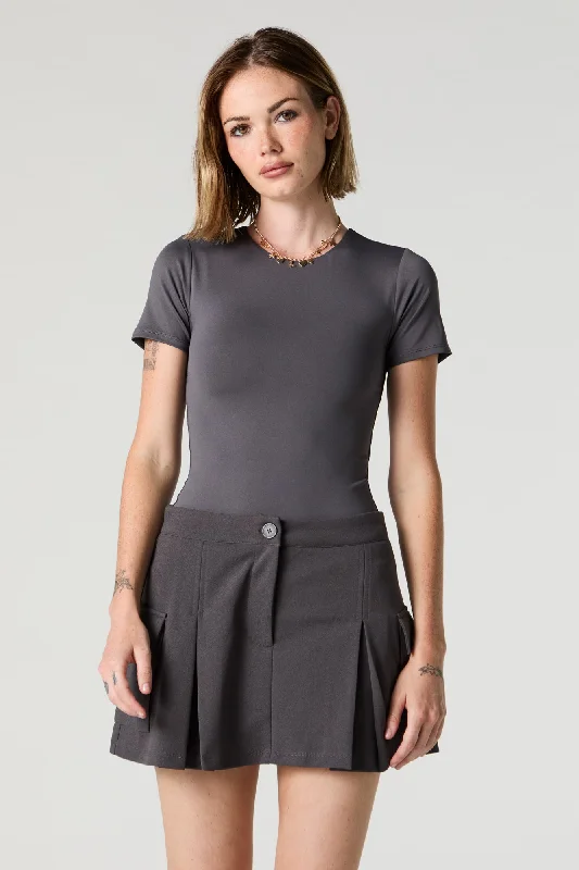 Crepe Pleated Cargo Skort tulle skirt dreamy
