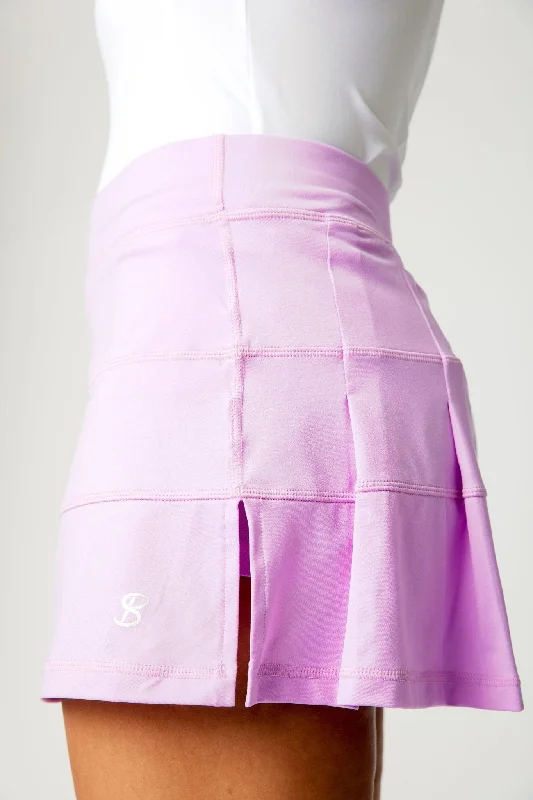 14" Panel Skort - UV Color ruffled skirt detail