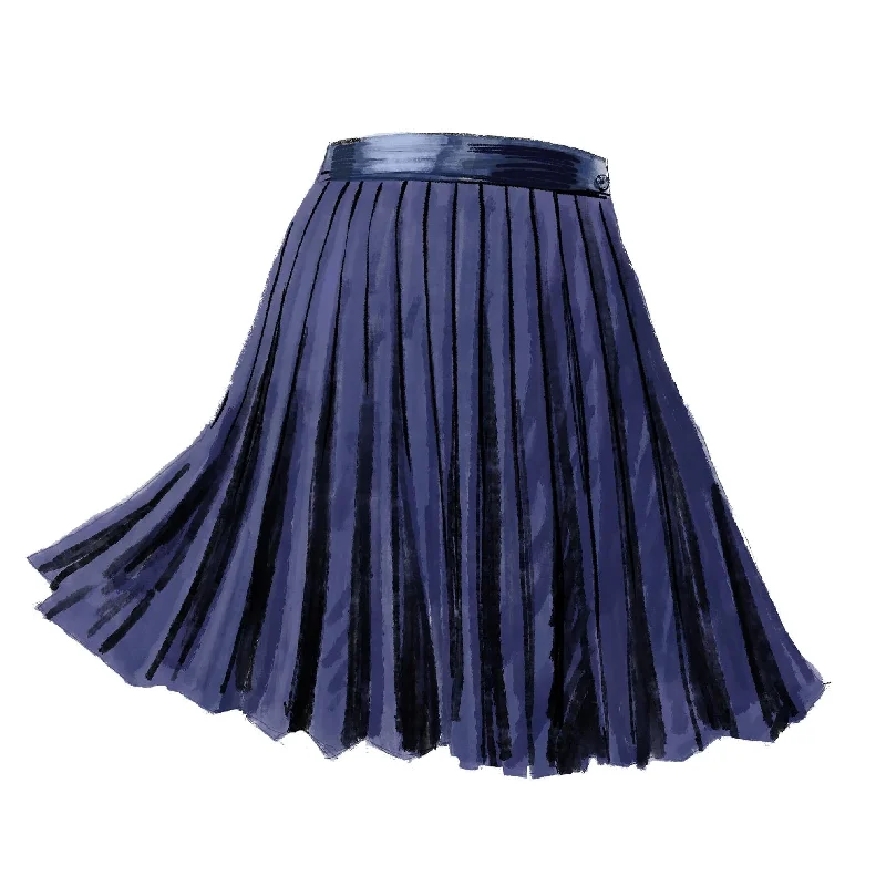 1920s Pleated Tennis Skirt cashmere skirt plush