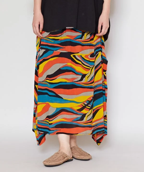 Rayon Crepe Skirt linen skirt breathable
