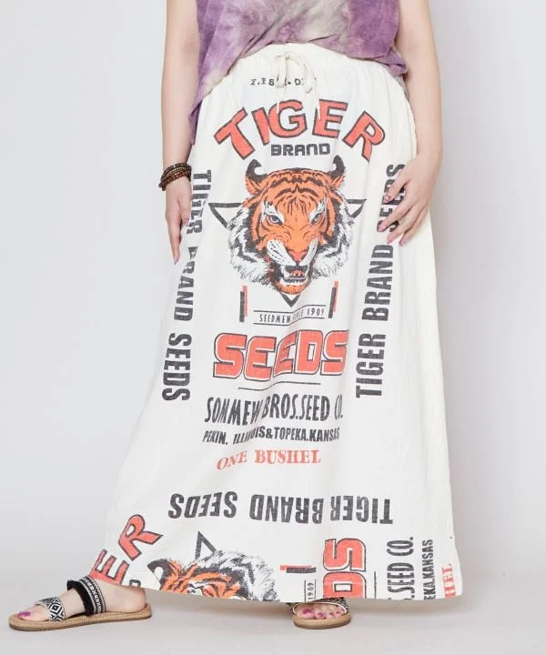 Package Print Skirt midi skirt versatile