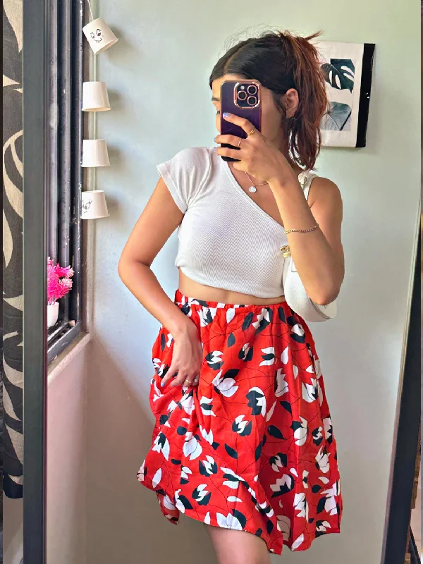 Women Printed Regular Multicolor Skirt boho skirt vibe