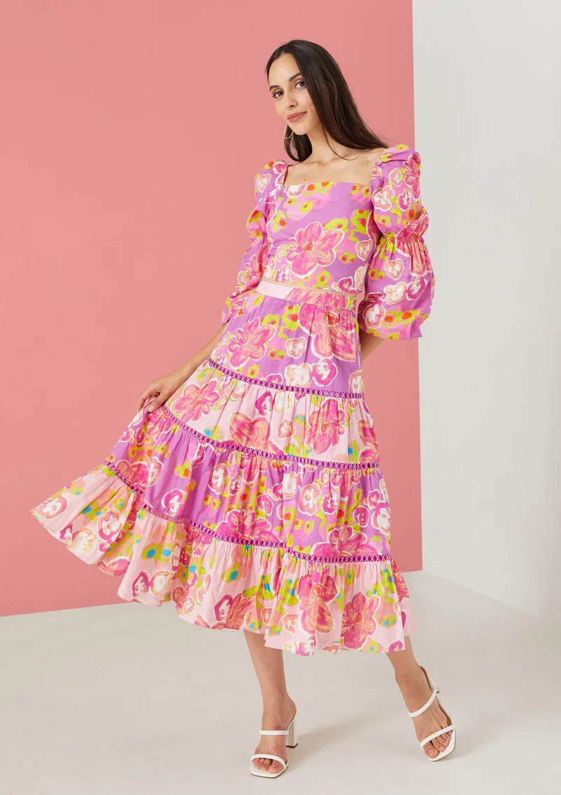 CAROLINE SKIRT chiffon skirt delicate