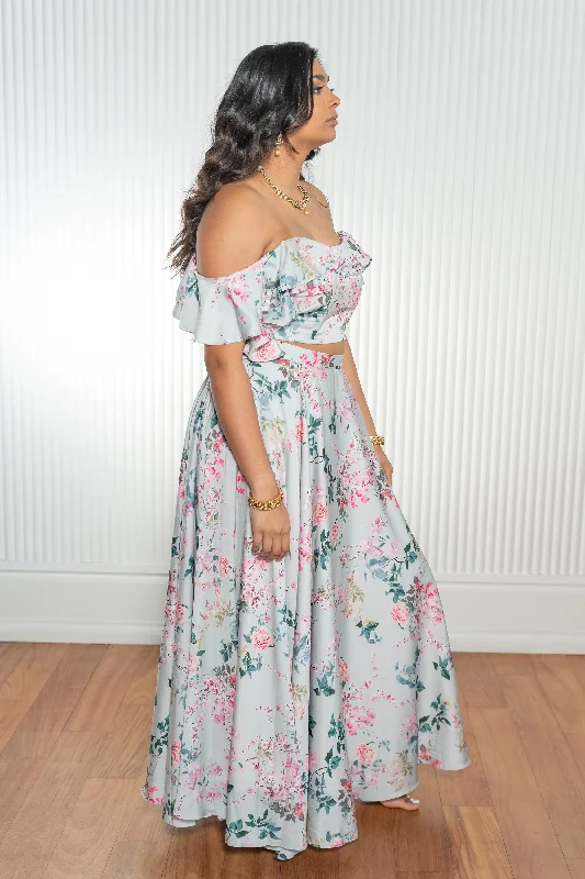 AMIRA Floral Blossom Lehenga Skirt relaxed fit skirt