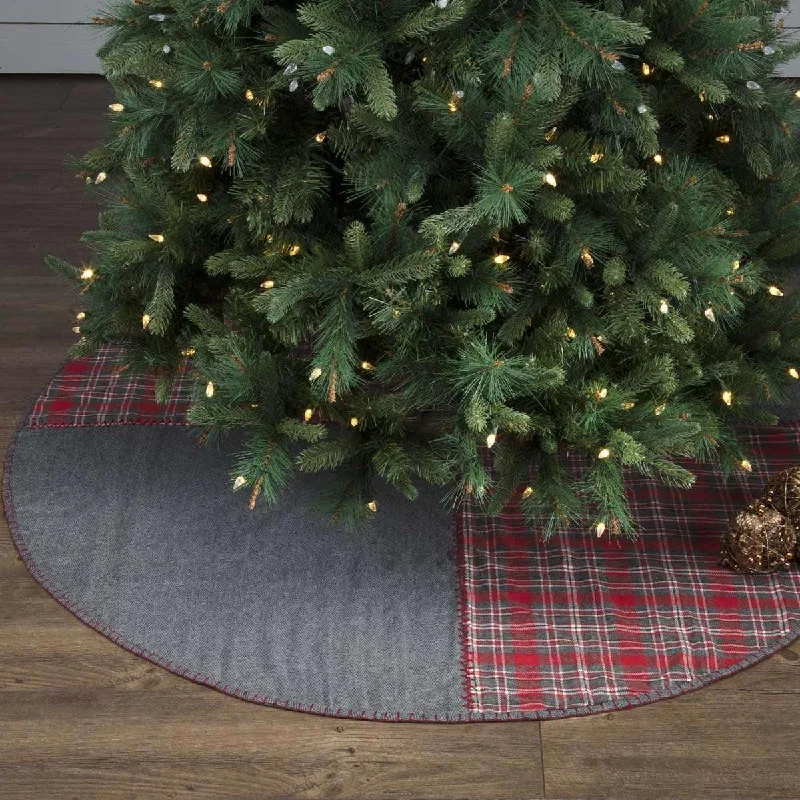 Anderson Patchwork Christmas Tree Skirt 60 VHC Brands leather skirt sleek