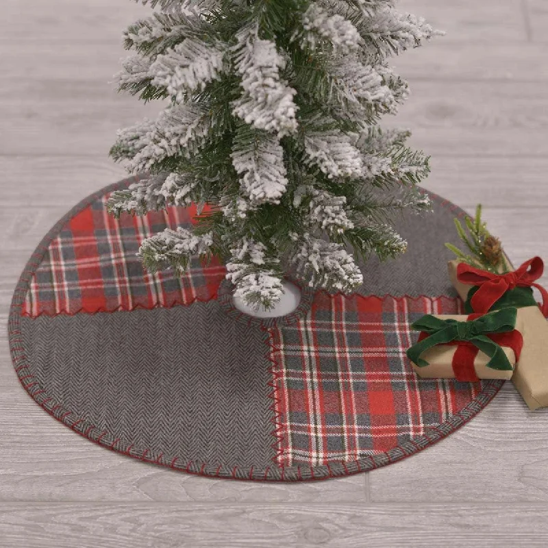 Anderson Patchwork Mini Christmas Tree Skirt 21 VHC Brands leather skirt sleek