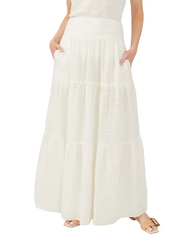 J.Mclaughlin Solid Ophelia Skirt silk skirt lustrous