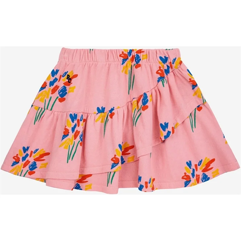 Bobo Choses Fireworks All Over Ruffle Skirt Mini Pink wool skirt sturdy