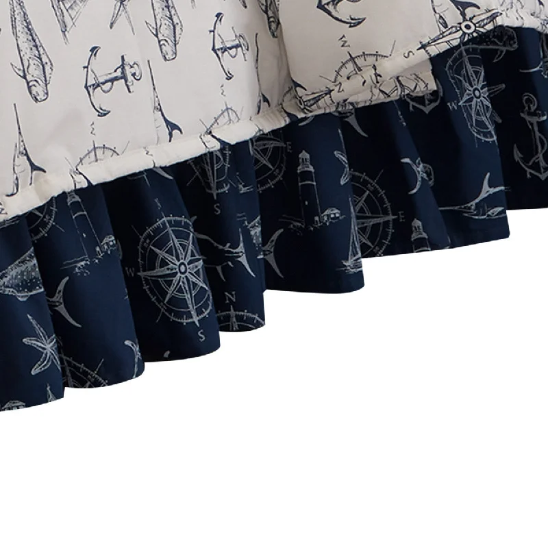 Captain Quarters Queen Bed skirt - Park Designs lace skirt intricate
