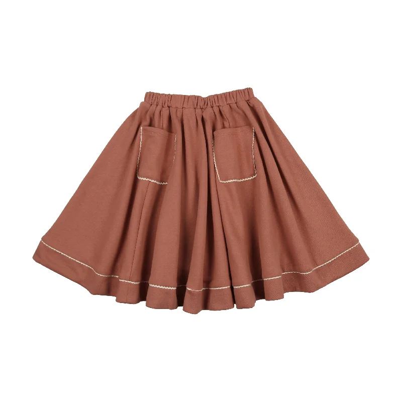 Coco Blanc Mulberry Pocket Skirt cashmere skirt plush