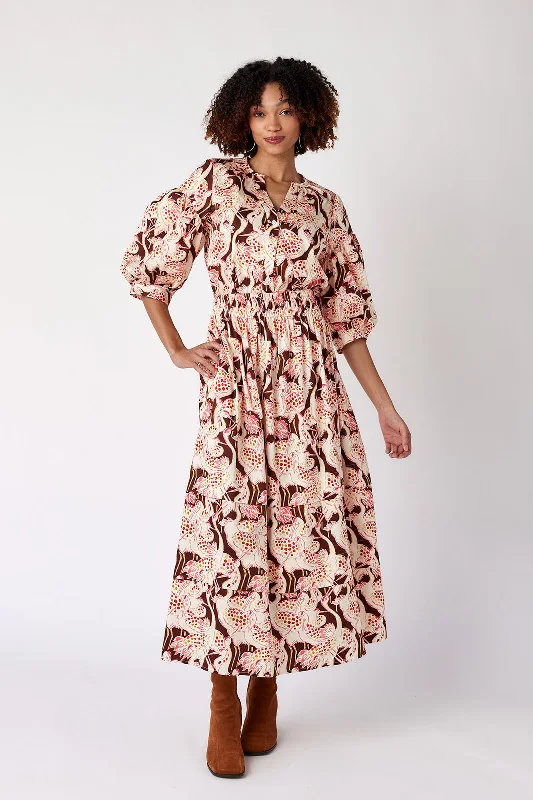 CRANE MAXI SKIRT button skirt front