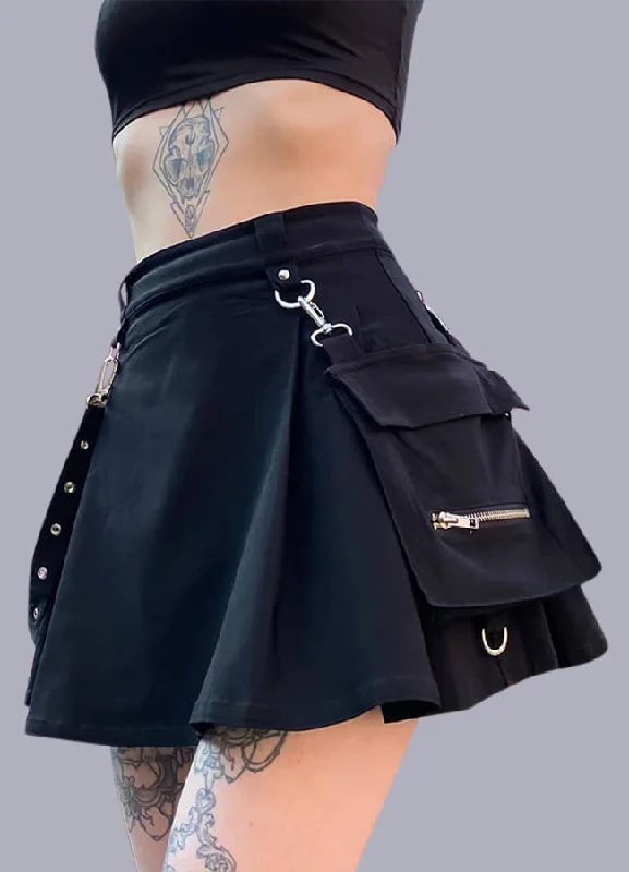 cyber goth skirt denim skirt classic